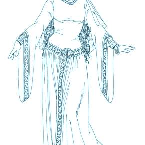 Раскраска Национальные костюмы Раскраска Национальные костюмы