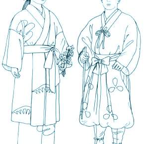 Раскраска Национальные костюмы Раскраска Национальные костюмы