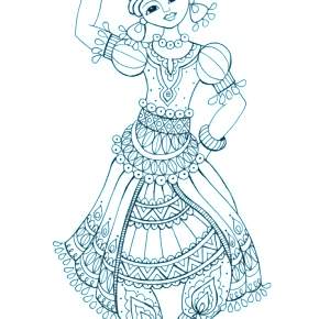 Раскраска Национальные костюмы Раскраска Национальные костюмы