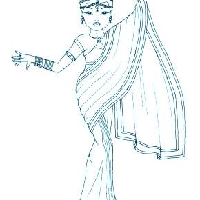 Раскраска Национальные костюмы Раскраска Национальные костюмы