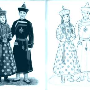 Раскраска Национальные костюмы Раскраска Национальные костюмы