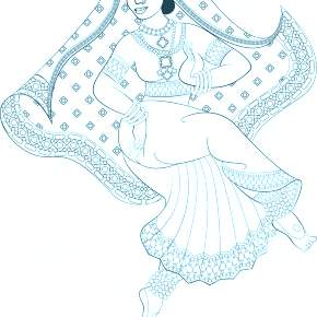 Раскраска Национальные костюмы Раскраска Национальные костюмы